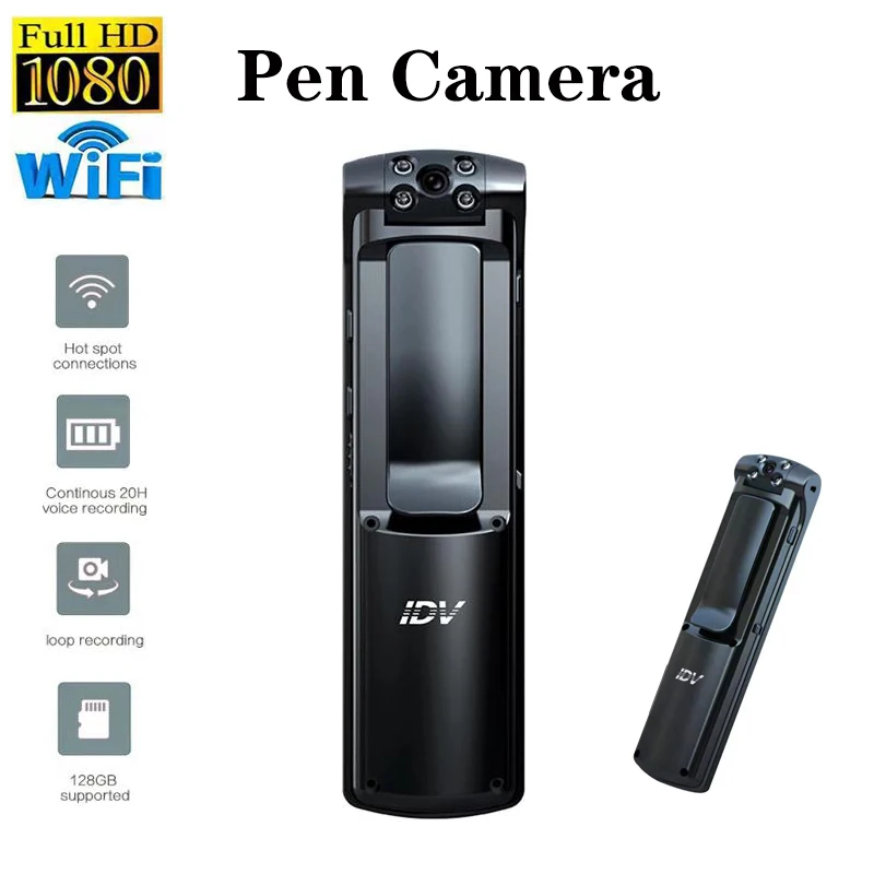

Мини-камера HD 1080P IP Ручка беспроводная камера Умный дом Wi-Fi ночное видение мобильный телефон записывающая видеокамера