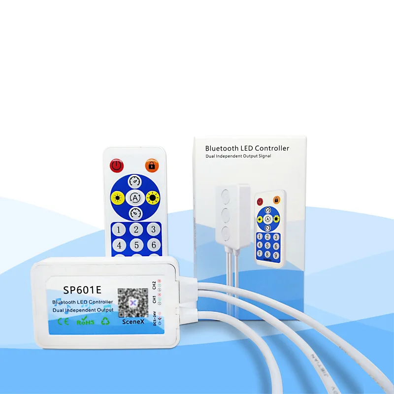 Sp601E Музыка Пульт дистанционного управления Rf микрофон двойной сигнала для Ws2812b
