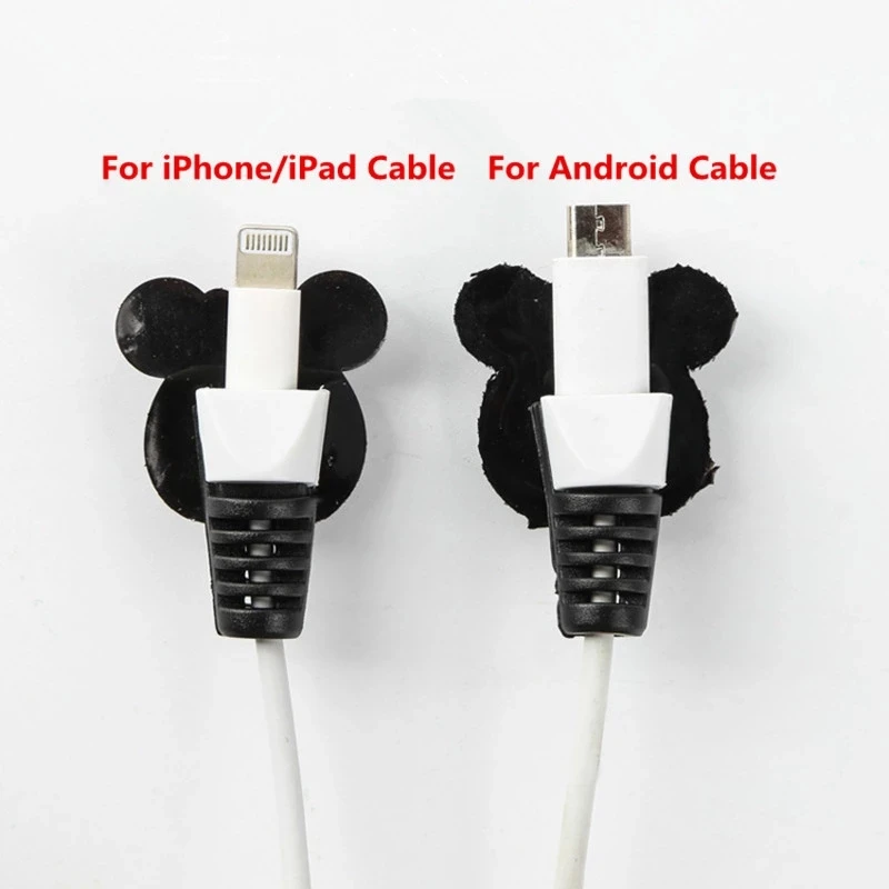 Disney-cable Protector Data Line Cord Case Protetora Cabo Winder Cabo Winder Organizador para Iphone Ipad Android 100 Pcs - Image 6