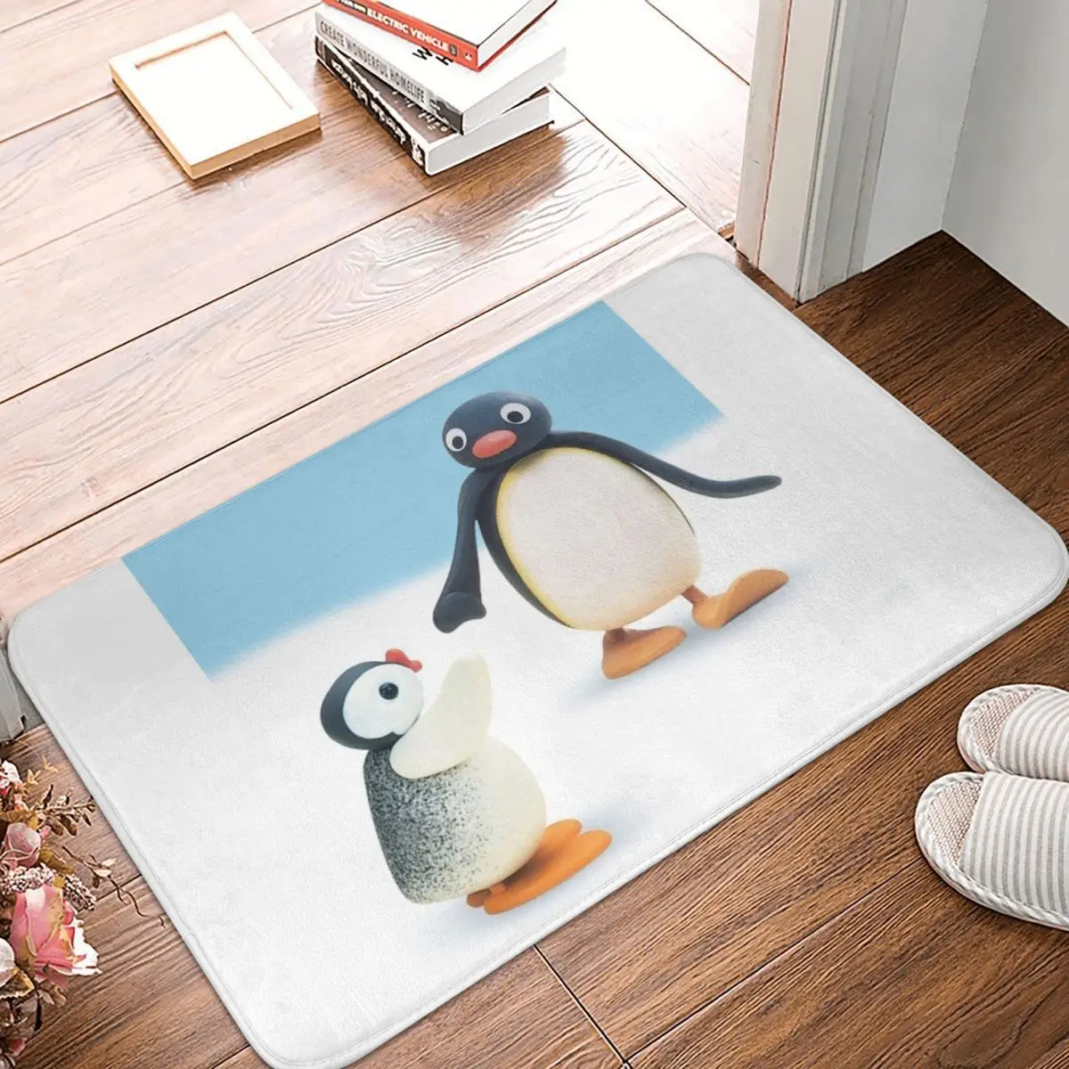 Pingu Penguin Doormat Carpet Mat Rug Polyester Non-Slip Floor Decor Bath Bathroom Kitchen Bedroom 40*60 | Дом и сад
