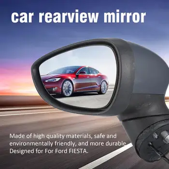 

For Ford for Fiesta Left or right Passenger Side Electric Door Wing Mirror Primed Cover Rearview Mirror Car Accessories