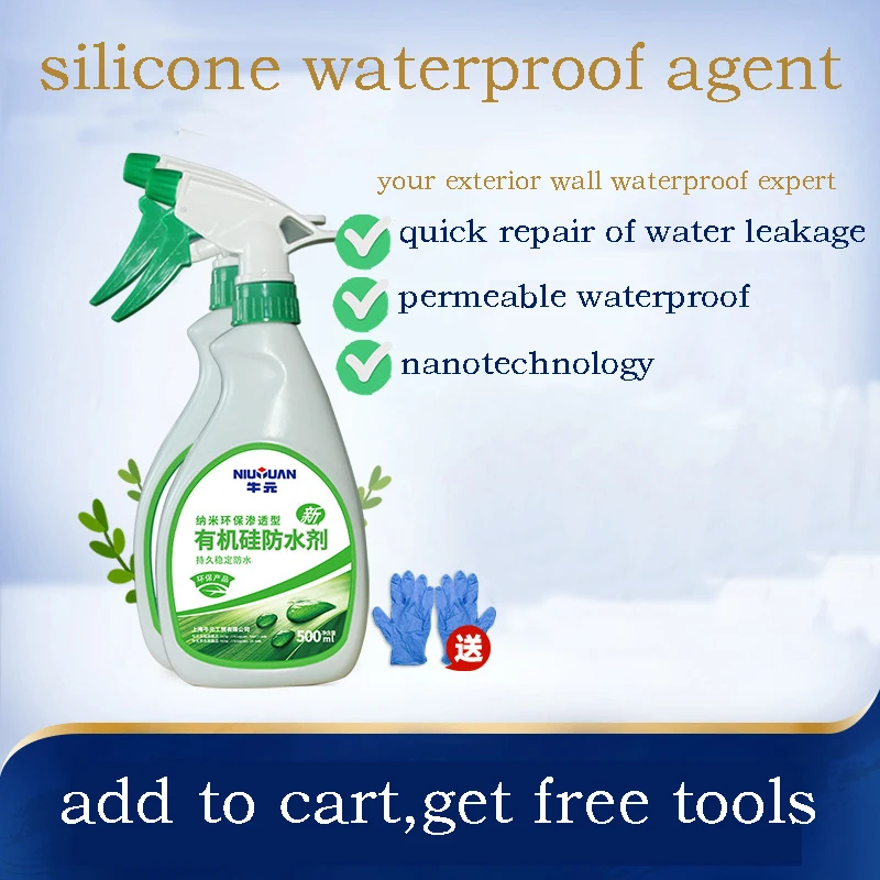 

Organic silicon nano-waterproofing agent bathroom accessories for kitchen waterproof agent anti-leaking sealant spray