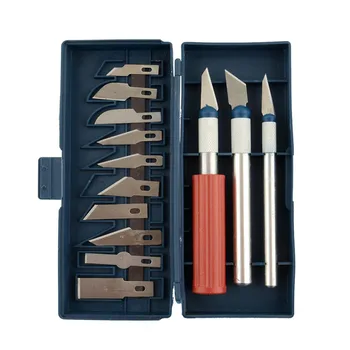 

13 In 1 Mufti-functional Knife Set DIY Making Alloy Sharp Blade Mud Sculpture Paper Carving Hand Tools Woodworking