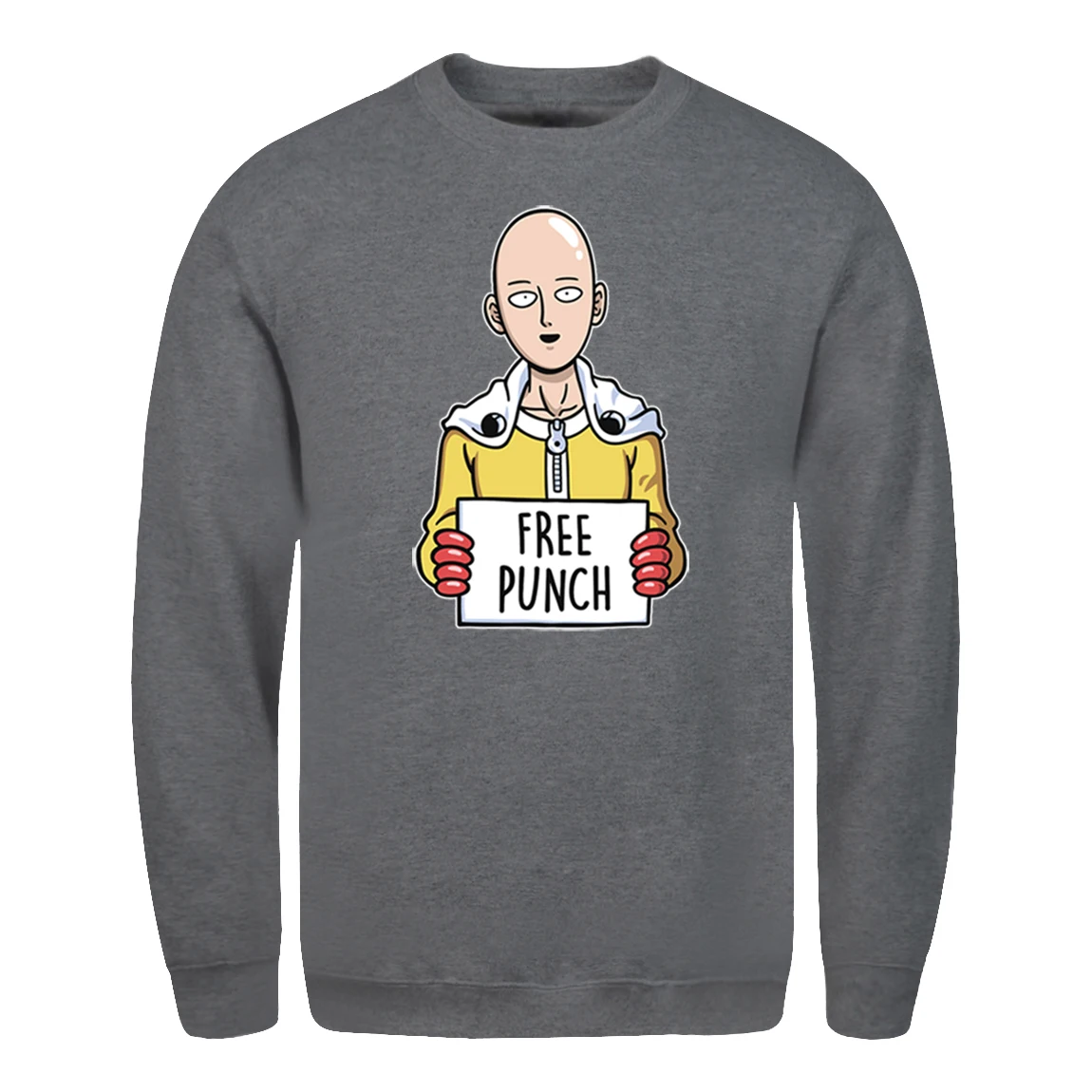 

One Punch Print Mens Sweatshirt Streetwear Fashion Hoody Male Tops Standard Pullovers Homme Retro Comfortable Supoleron Hombre