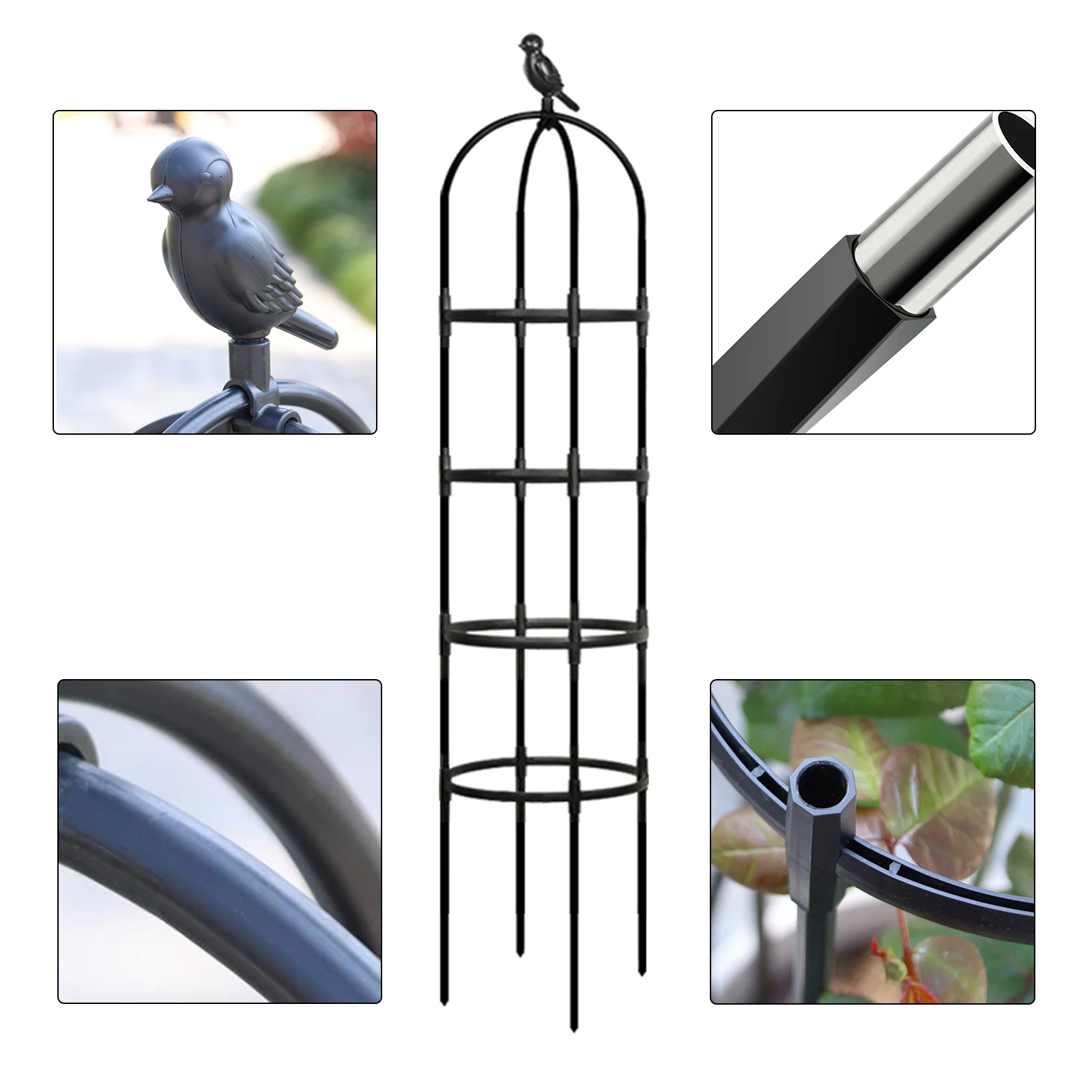 

Climbing Vine Stands Trellis Shelf Plant Support Frame Flowers 180cm Supports Stainless Steel Durable Garden Tool Balcony Rack