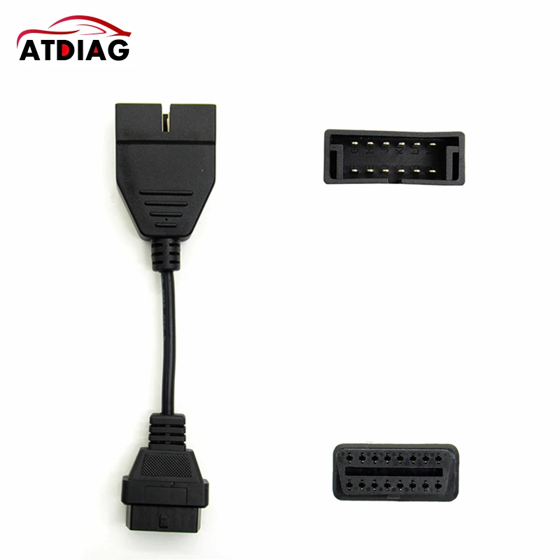 2021 новейший OBD2 кабель 12 Pin OBD 2 разъем адаптер автомобильный диагностический
