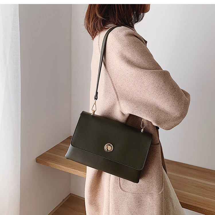 Винтажная модная женская сумка через плечо, новинка, Высококачественная женская дизайнерская сумка из искусственной кожи, сумка через плечо с замком