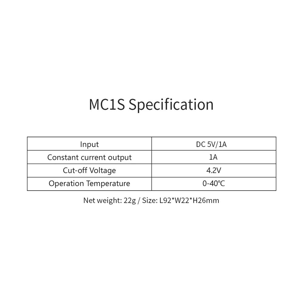XTAR MC1S дешевле Зарядное устройство Max 1A USB Зарядное устройство для 3,6 V 3,7 V Li-Ion 10400 14500 14560 17500 18350 20700 21700 18650 аккумуляторное зарядное устройство