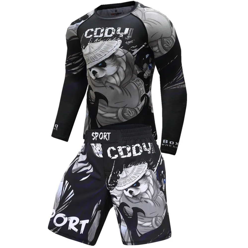 13 4 pieces / set of men's track suits sportswear gym fitness compression clothing running jogging sportswear sports fitness pants - Цвет: 13