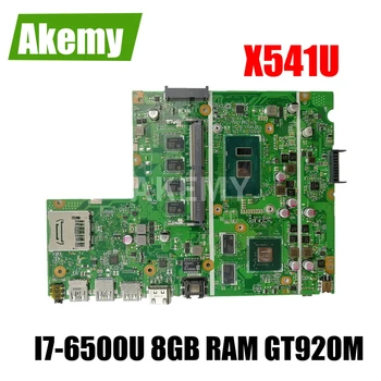 

SAMXINNO For Asus F541U R541u X541U X541UV X541UVK Laotop Mainboard X541UV Motherboard with I7-6500U 8GB RAM GT920M