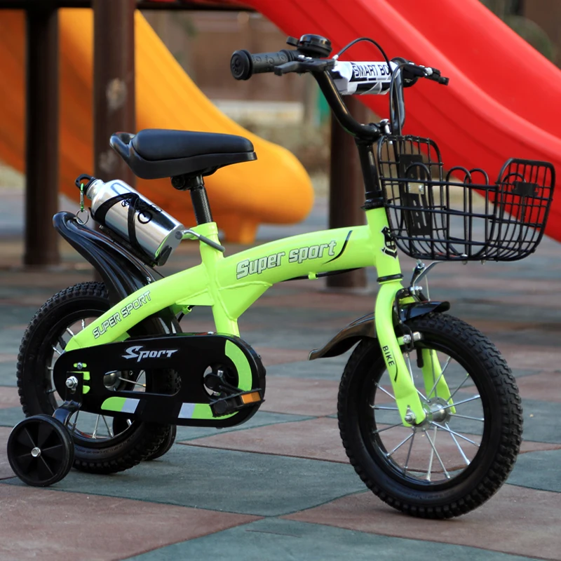 green 18inch Детская Bicycle12/14/16/18 дюймов двухколесный велосипед для мальчиков велосипед для девочки несколько цветов на выбор, Для детей от 2 до 8 лет детский велосипед с бесплатной доставкой - Цвет: green 18inch