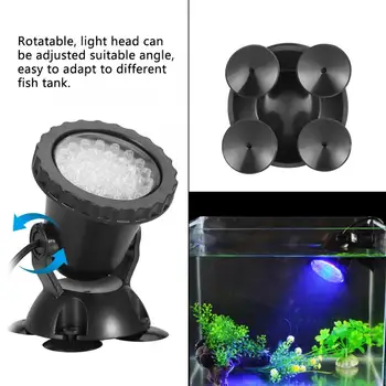 

Fish Tank Light Bar 100-240V Aquarium LED Waterproof Lighting RGB Submersible Spotlight Fish Tank Garden Pond Submersible