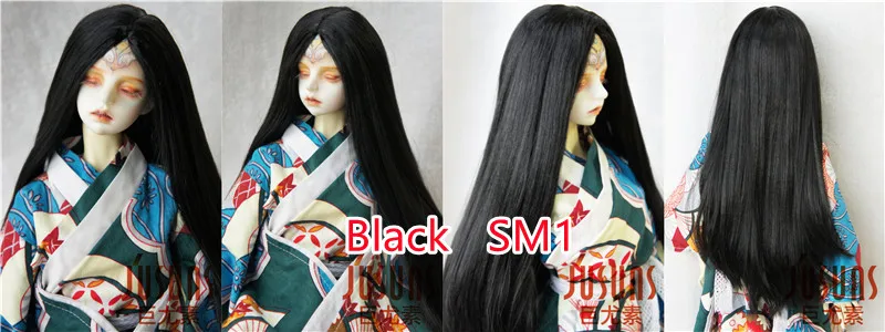 Jusuns Doll Wigs JD016 6-7inch 7-8' 8-9' Parting Long Straight Synthetic Mohair BJD Hair 1/6 1/4 1/3 YOSD MSD SD Accessories