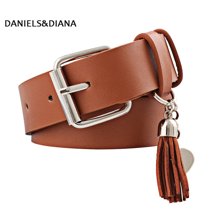 

New PU Leather Pin Buckle Cool Pant Belt Jeans Decorative Fashion Leather Belt Students Wide Leather Belt