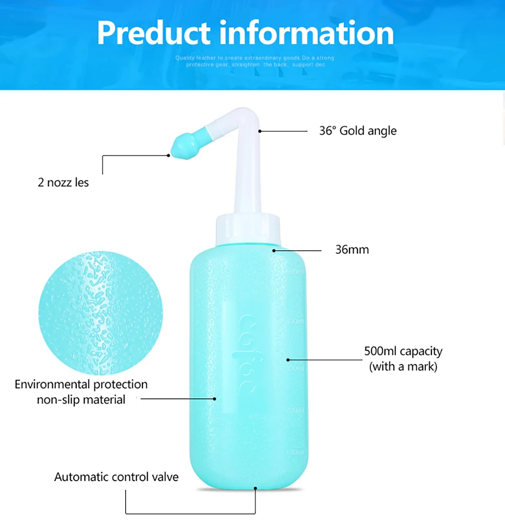 Cofoe Nose Cleaner 300ml/500ml Neti Pot Nasal Wash With Nose Wash Salt Nasal Cleaner For Sinusitis Sinusite Allergies Nose Rinse