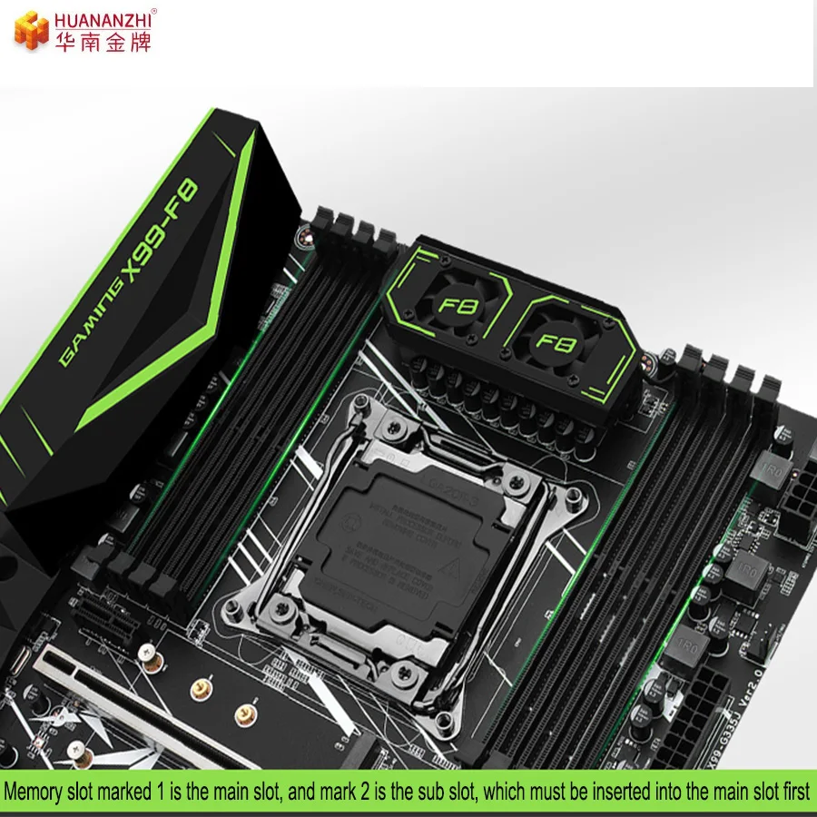 Материнская плата HUANANZHI F8 Intel E5 2678 V3 X99 DDR4 LGA2011 3 и LGA 2011 8GB = * 1pcs 2400MHz Память набор