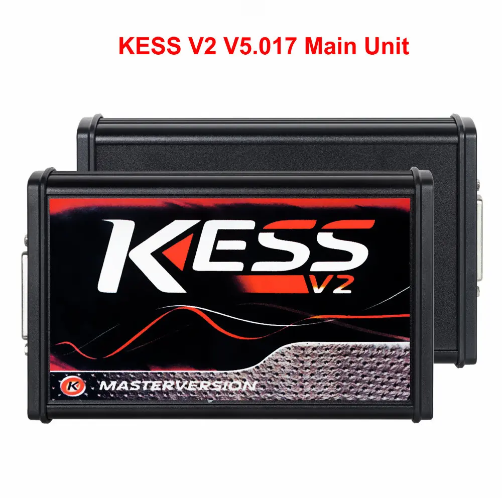 Онлайн ЕС красный Kess V5.017 V2.47 OBD2 менеджер Тюнинг Комплект KTAG V2.25 V7.020 4 светодиодный Kess V2 5,017 BDM Рамка ECU программист - Цвет: KESS V2 Main Unit