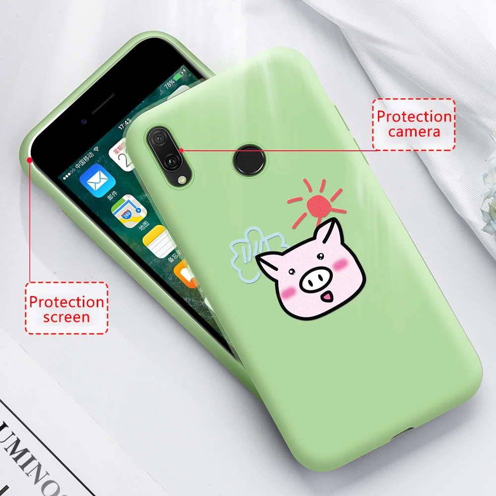 Роскошный силиконовый чехол для huawei P20 Lite mate 20 Pro 10 P30 P20 Pro P10 Lite милый жираф фруктовый чехол для телефона с рисунком