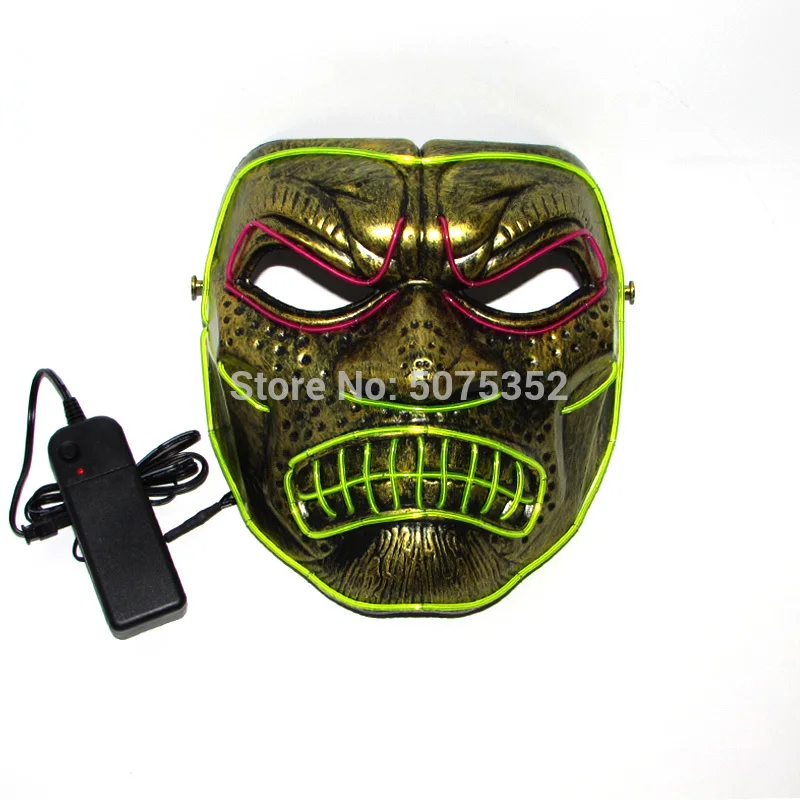 Маска для косплея Рик и Морти EL маска супер герой Черная пантера светодиодная маска для маскарада Рождество Хэллоуин