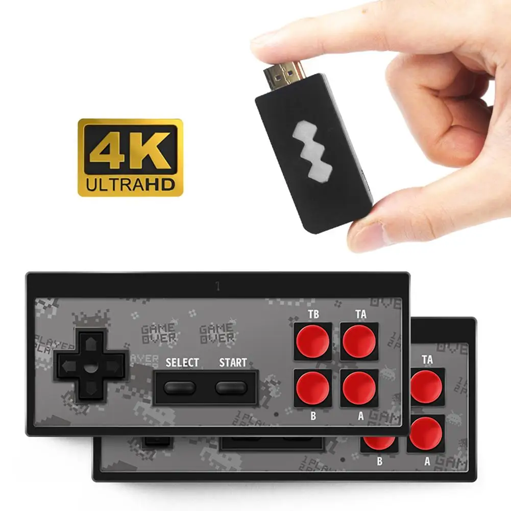 Ретро игровая консоль HDMI HD встроенный 568 классические видеоигры USB ручной ретро Геймпад контроллер