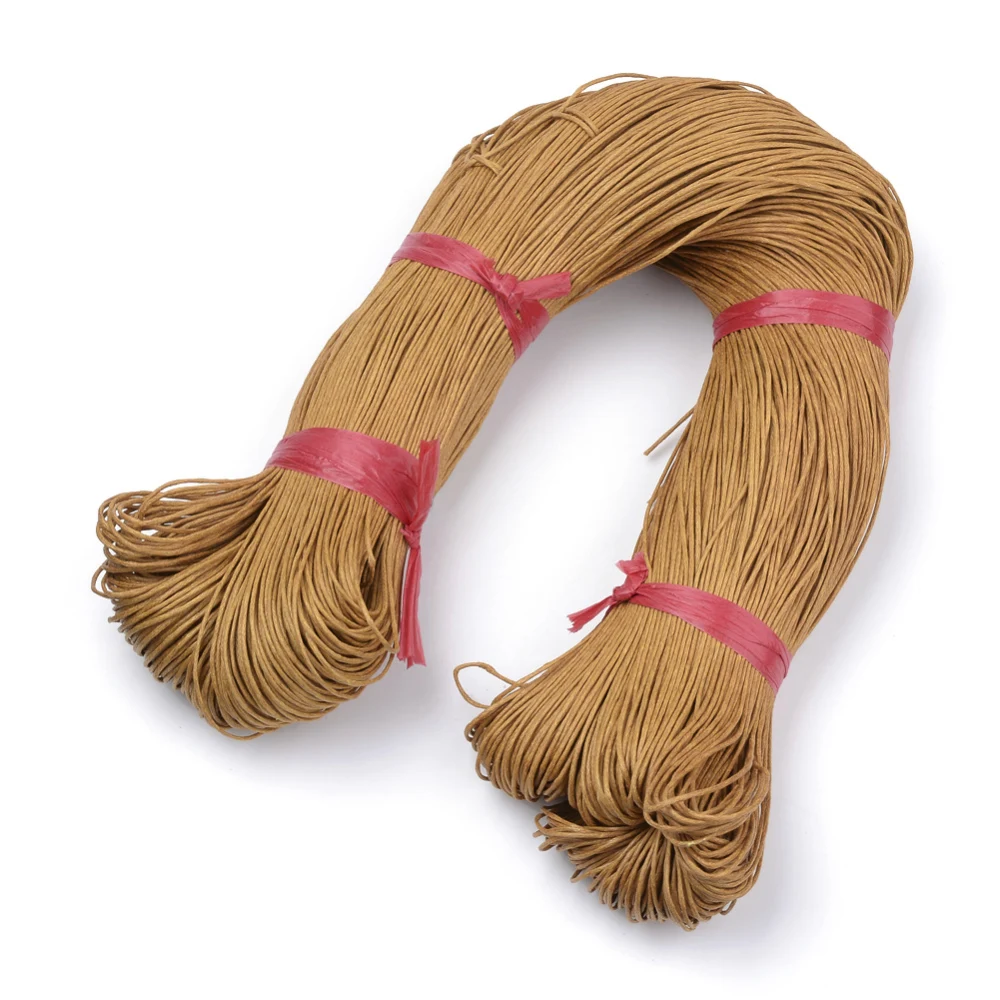 

1mm Waxed Cotton Thread Cord Necklace Rope Beading String for Jewelry Making Handmade DIY Bracelet Crafts Material