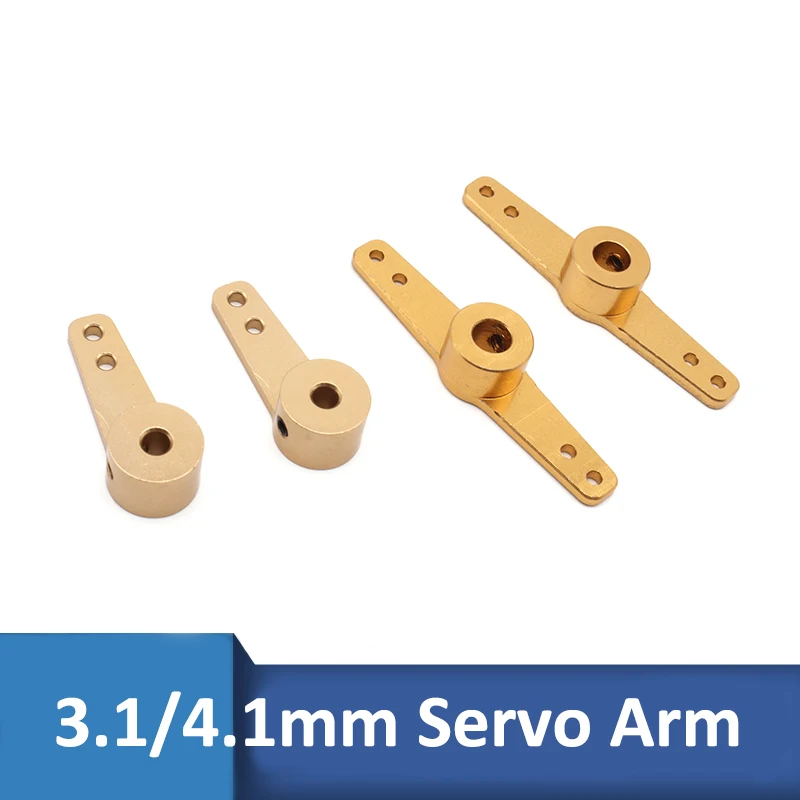 4pcs 3mm/4mm/5mm Steering Servo Arm Horn Aluminum Double/half Servo