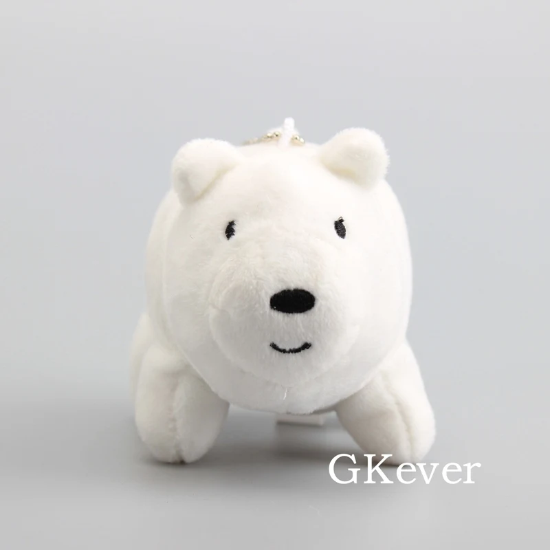1pc Polar Bear 10 шт. или 1 шт., белый медведь, панда, коричневый медведь, плюшевые игрушки, кукла Peluche, 12 см, кавайный брелок, Подвеска для женщин и детей, подарок на вечеринку - Цвет: 1pc Polar Bear