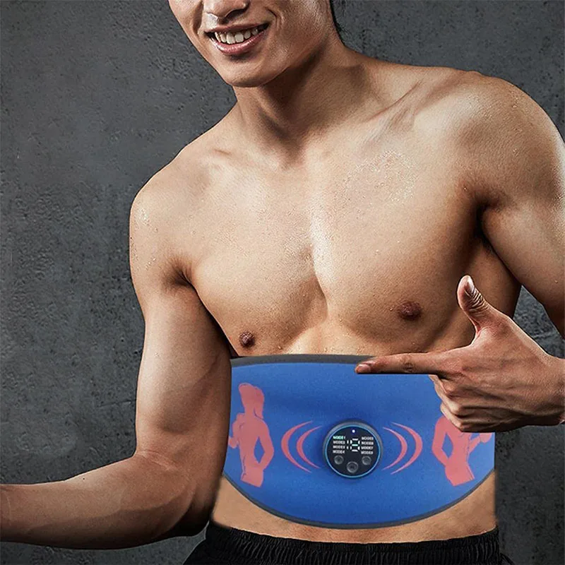 Slimming Massage Belt Muscle Toner EMS Abdominal Toning Belt Body Belly Fitness Trainer For Abdomen Arm Leg Waist Weight Loss muscle stimulator abdominal muscle stimulator