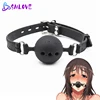 3 Sizes Soft Safety Silicone Open Mouth Gag Ball Bdsm Bondage Slave Ball Gag Erotic Sex Toys For Woman Couples Adult Sex Games 1