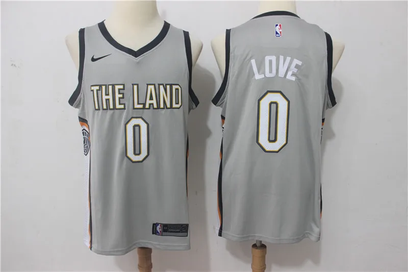 Темно-серый Кливленд Кевин любовь JR Smith Collin Sexton Леброн Джеймс баскетбольные майки для мужчин - Цвет: Темно-серый