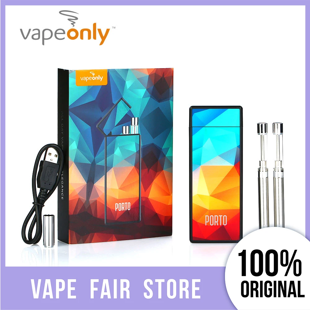 Оригинальный VapeOnly Порто PCC стартовый набор 800 мАч встроенный аккумулятор 2.2ohm