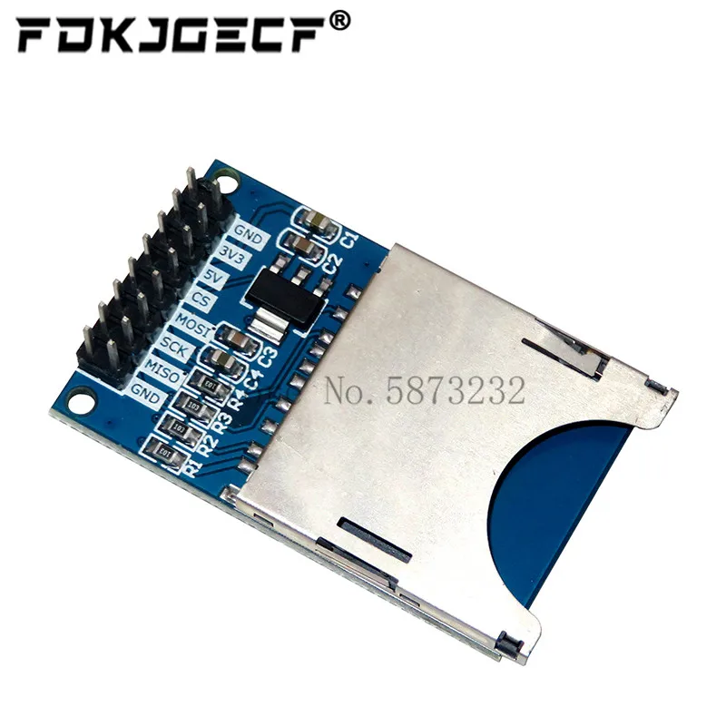 Modulo Di Lettura E Scrittura Modulo Scheda Sd Slot Socket Reader Arm Mcu Per Arduino Starter Kit Fai Da Te