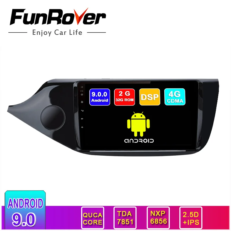 

Funrover 2.5D+IPS 9inch Android 9.0 Car DVD Player GPS Navigation Multimedia for Kia Ceed 2013 2014 2015 Auto Radio Video Stereo