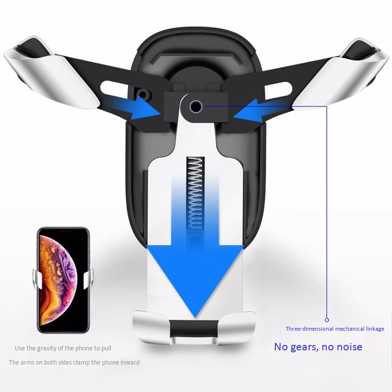 Универсальная автомобильная подставка для телефона, автомобильное крепление на вентиляционное отверстие, авто зажимное автомобильное крепление для телефона, 360 градусов, для телефона, поддержка 4-6 дюймов, держатель, подставка