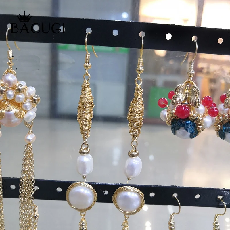 14KGF Original Design Natural Baroque Pearl For Women Boho Custom Dangle Earrings Handmade Luxury Fine Jewelry