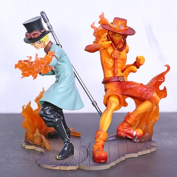 

Japan Anime ONE PIECE STAMPEDE BROTHERHOOD III Collection Figure SABO + PORTGAS0.D.ACE