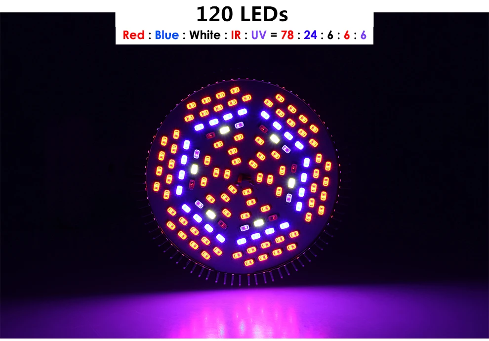 Светодиодный светильник для выращивания растений E27, полный спектр, 18 Вт, 28 Вт, 30 Вт, 50 Вт, 80 Вт, для гидропоники, светильник для растений, AC85-265V, 110 В, 220 В, светодиодный светильник для выращивания растений