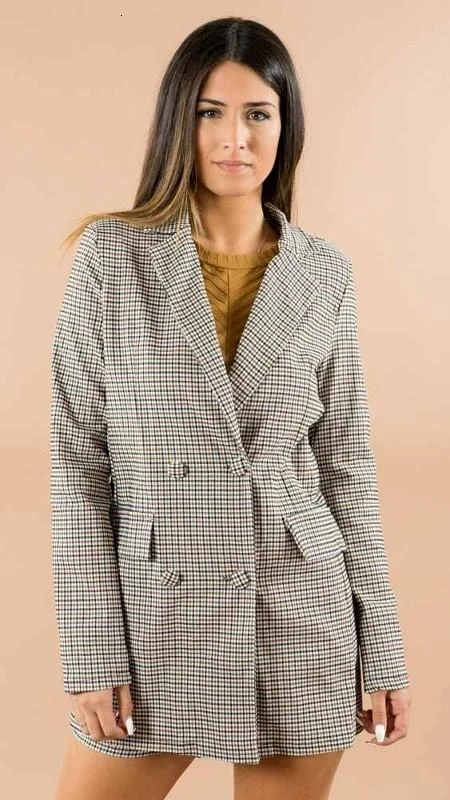 GREYMODA CHAQUETA MUJER Американа куадро Виши серый Moda