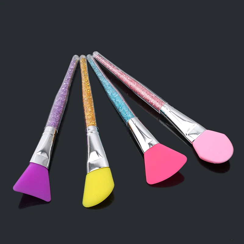 

1set Professional Facial Face Mask Brush Mask Mud Mixing Brush Tool 4 Color Soft Women Skin Face Care Tool Drop Shipping