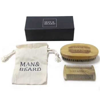 Wooden Beard Brush Comb