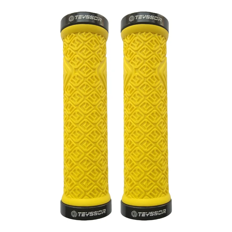 Teyssor 산악 자전거 그립, MTB 용 잠금 자전거 핸들 바 그립에 이중 잠금, 내리막