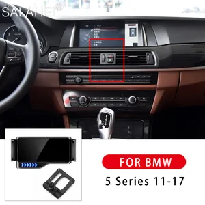 Image 1 - Soporte de teléfono móvil para coche eléctrico, Clip de ventilación de aire para BMW Serie 5, 2011, 2012, 2013, 2014, 2015, 2016, 2017, accesorios para coche