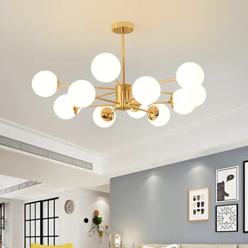 

nordic deco chambre luminaire crystal restaurant Home Decoration E27 Light Fixture bedroom industrial lamp lustre pendente