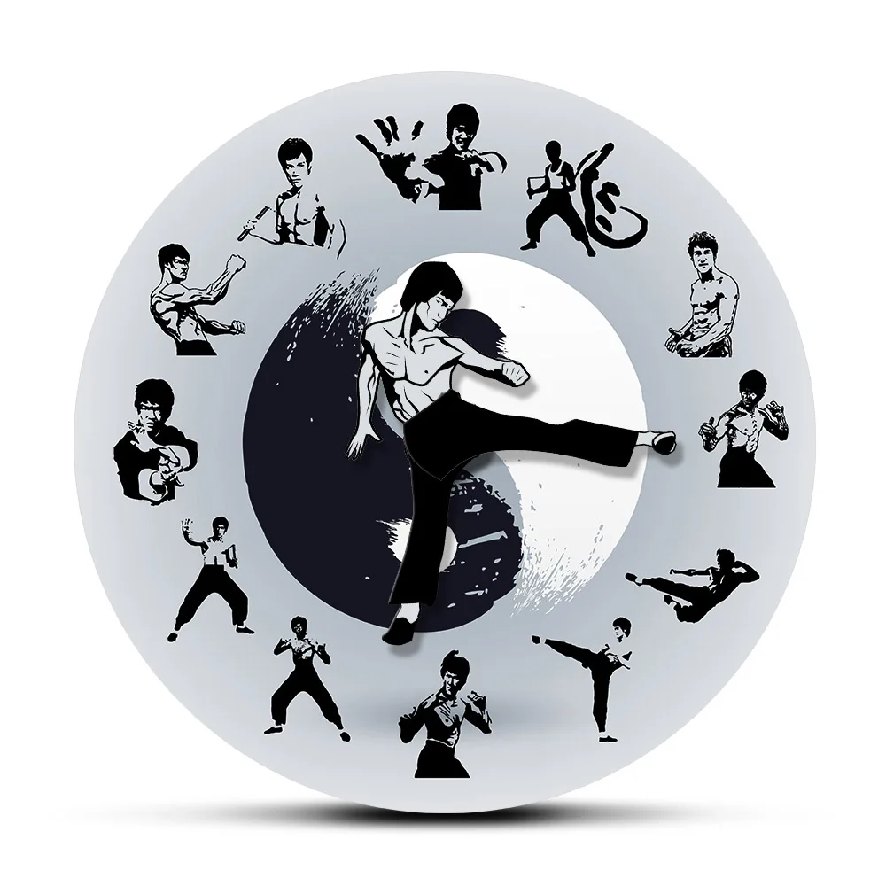 Chinese Kung Fu Wall Clock