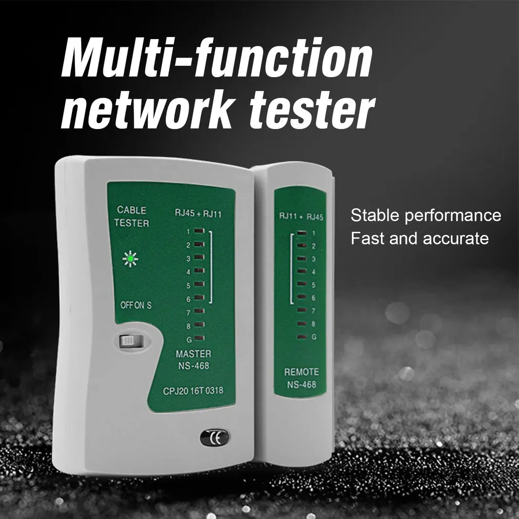 Premium Network Cable Tester RJ45 RJ11 RJ12 CAT5 UTP LAN Cable Tester Detector remote test tools high quality