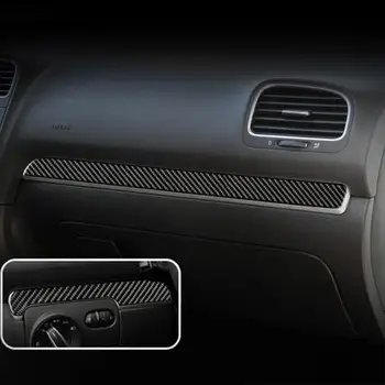 

Car Central Control Trim Carbon Fibre for Volkswagen VW Golf 6 GTI R MK6 2008-2012 Auto Interior Protect Sticker Car Accessories