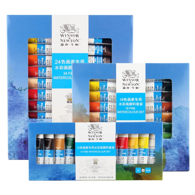 Winsor& Newton 12/18/24 Цвет профессиональная водная Цвет Краски Премиум воды Цвет для татуажа, пигмент для мануального татуажа художника Краски ing рисунок товары для рукоделия