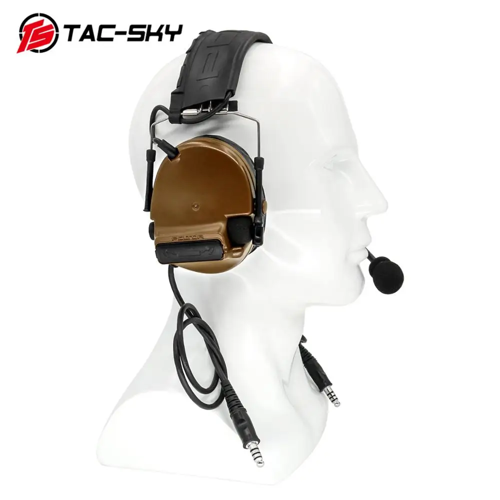 TAC SKY COMTAC III силиконовые наушники с двойной передачей для охоты на открытом