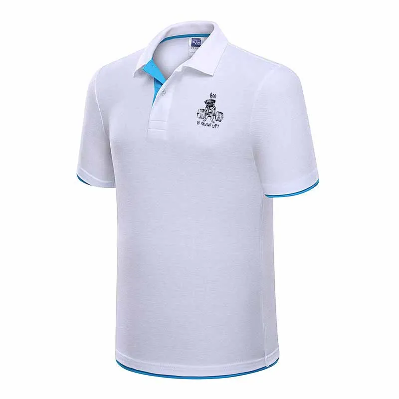 Brands  masculina Polo Shirt Black letter printing Men Cotton Short Sleeve Men Polo Shirt Sportsjerseysgolftennis Plus Size Male