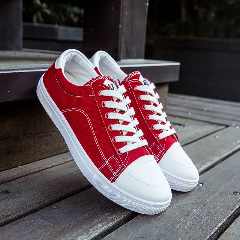 

Men's shoes 2019 new fashion casual all-around shoes student white board shoes men's breathable canvas shoes sneakers